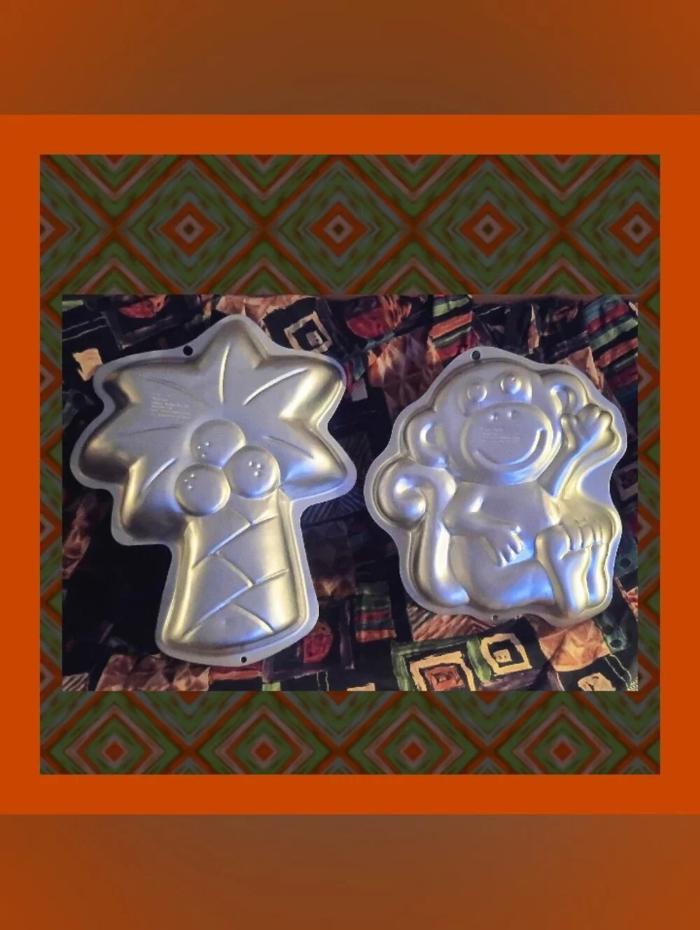 Set Of 2 Vintage Character Cake Pans by Wilton